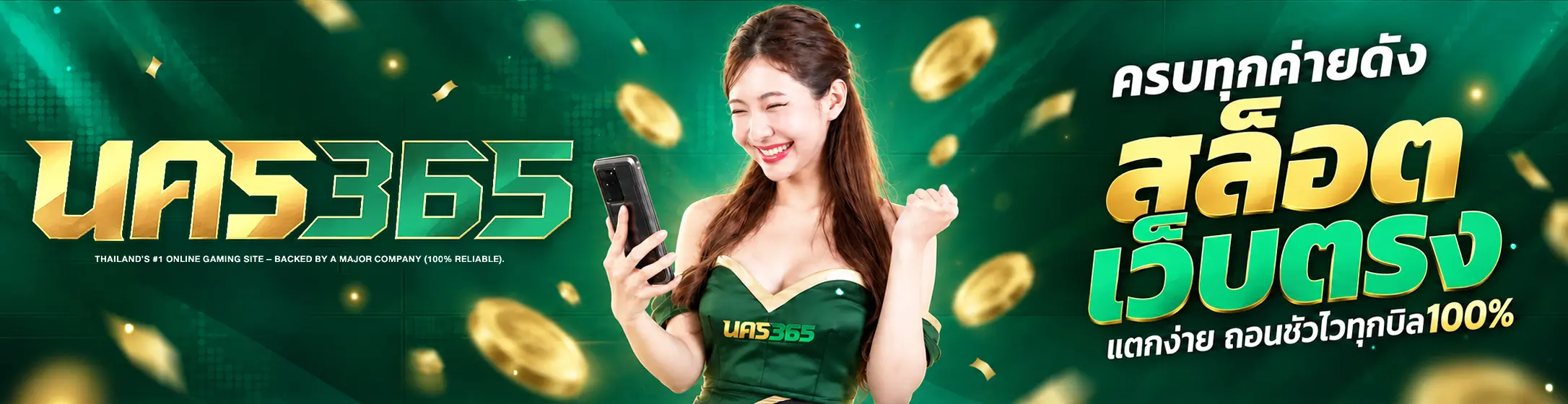 แบนเนอร์หมวดสล็อตของนคร365